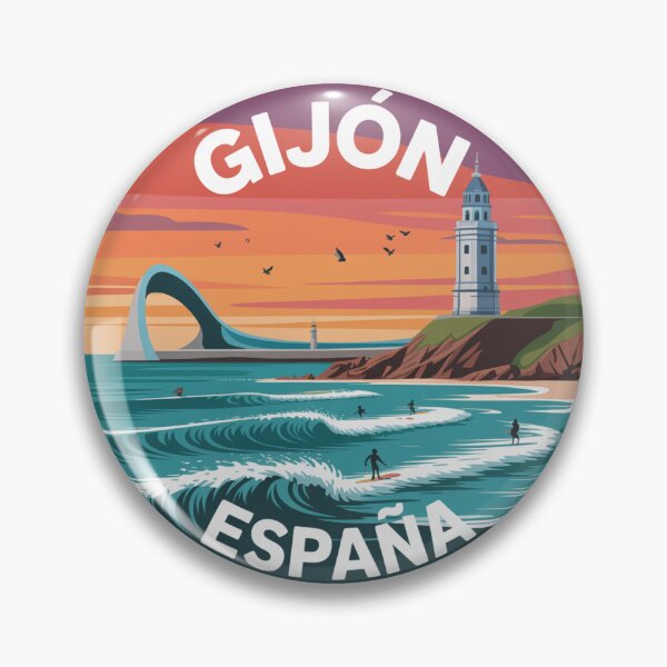 Item preview, Gijón España – Sunset Surf Coastal designed and sold by CircinusStore.