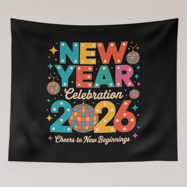 Item preview, New Year Celebration 2026 Disco Ball Matching designed and sold by FreshVibe Prints.