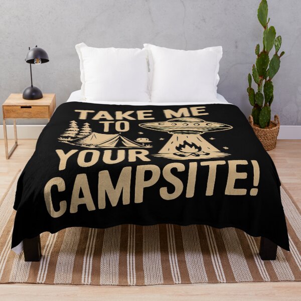Item preview, Take Me To Your Campsite Funny Extraterrestrial Camping designed and sold by TerryAnnie.