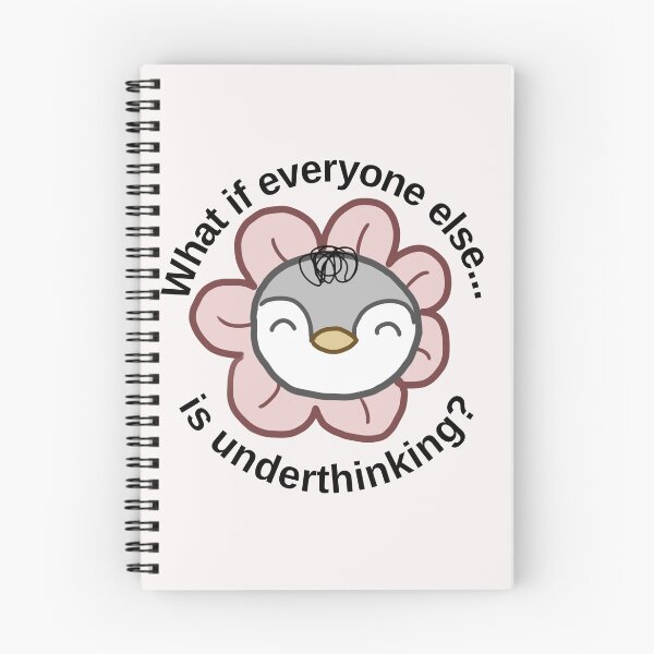 Item preview, Overthinking penguin: "What if everyone else is underthinking" | anxiety/ ocd. mental health designed and sold by NeurodiverseTea.