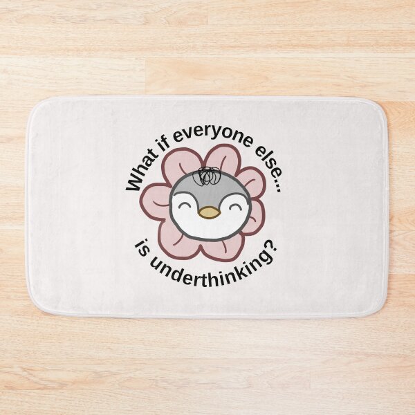 Item preview, Overthinking penguin: "What if everyone else is underthinking" | anxiety/ ocd. mental health designed and sold by NeurodiverseTea.