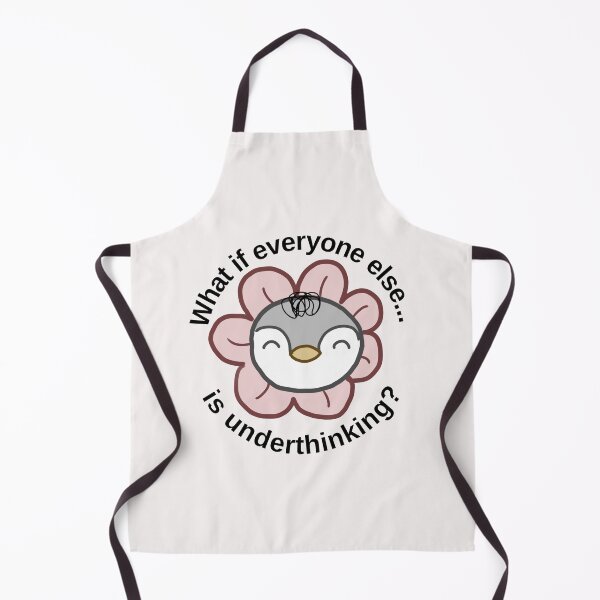 Item preview, Overthinking penguin: "What if everyone else is underthinking" | anxiety/ ocd. mental health designed and sold by NeurodiverseTea.