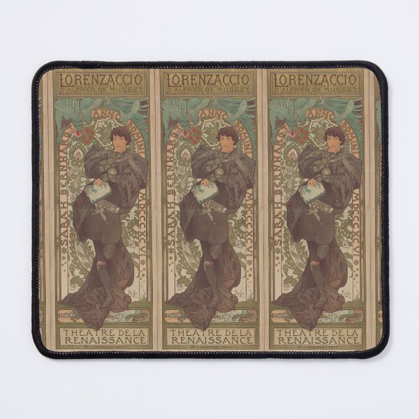 Item preview, Alphonse Mucha poster for Sarah Bernhardt in Lorenzaccio designed and sold by Matthew Kinnersly.