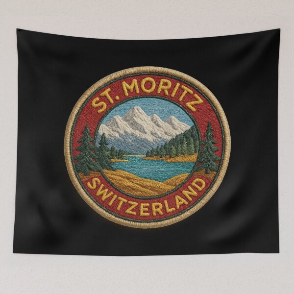 Item preview, St. Moritz, Switzerland – Alpine landscape designed and sold by Girih.