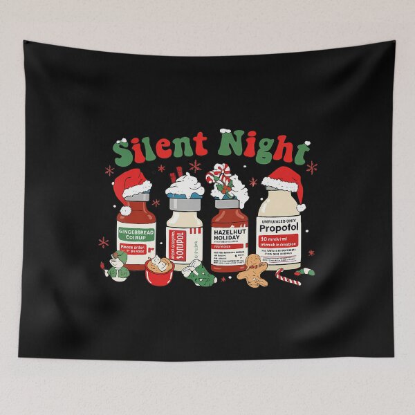 Item preview, Funny Santa Propofol Silent Night Icu Nurses Merry Christmas designed and sold by TerryAnnie.
