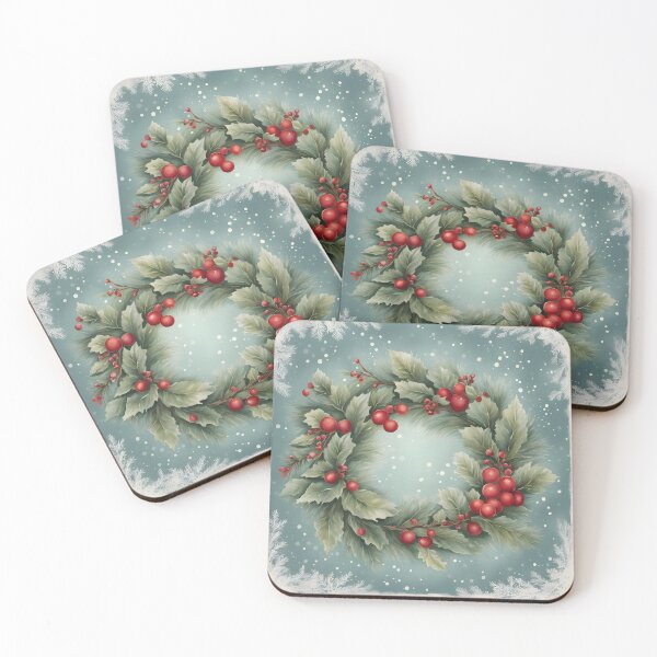 Item preview, Timeless Botanical Christmas Wreath designed and sold by TisaMayfly.