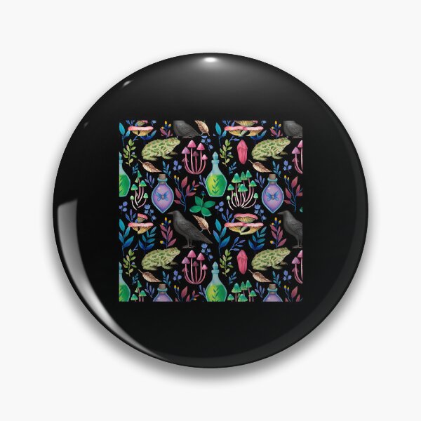 Item preview, Witchcore Toads Crows Potions Pattern designed and sold by OccateVadin.