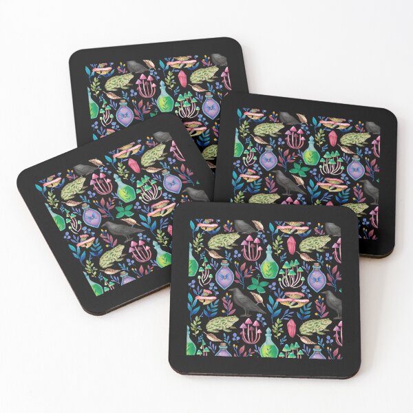 Item preview, Witchcore Toads Crows Potions Pattern designed and sold by OccateVadin.