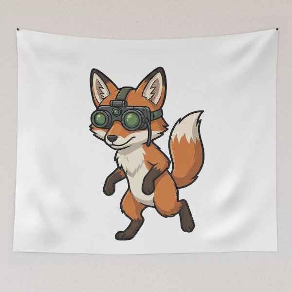 Item preview, Cute Fox Night Vision Goggles designed and sold by k3rstman1.