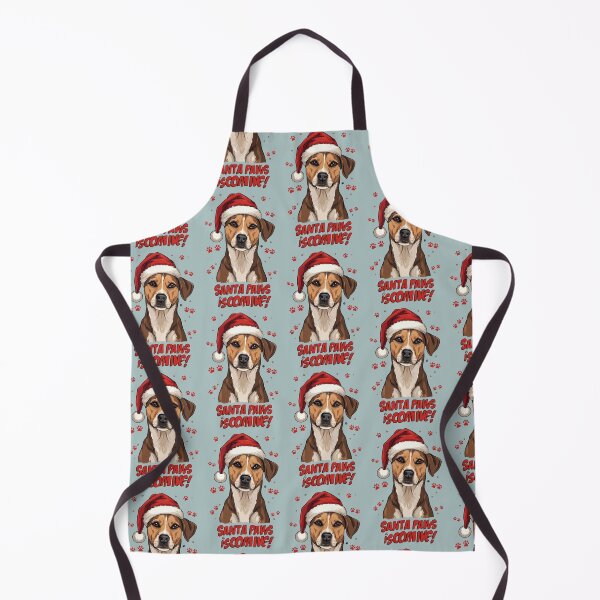 Item preview, Santa Paws Is Coming – Cute Winking Dog Christmas Cartoon Design designed and sold by mndesignworx.