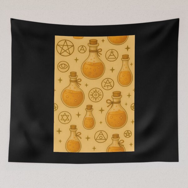 Item preview, Mystic Potions and Sigils Orange Pattern designed and sold by OccateVadin.