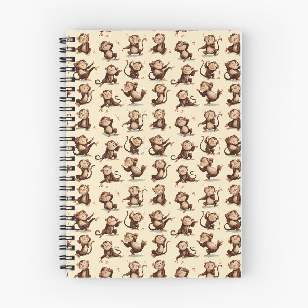 Item preview, Playful Monkey Pattern: Cute Cartoon Primate Repeat Design designed and sold by casualnature.