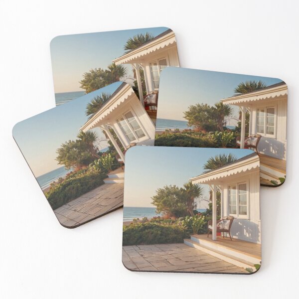 Item preview, Bright White Garden Cottage Facing the Sea designed and sold by BlareBlare.