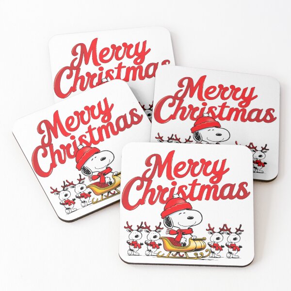 Item preview, Merry Christmas, adorable  cute snoopy in santa hat with reindeer designed and sold by nicnacc.