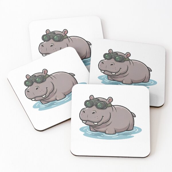 Item preview, Cute Hippo Explorer Binoculars Wildlife Safari designed and sold by k3rstman1.
