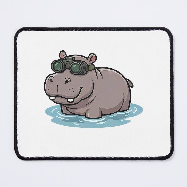 Item preview, Cute Hippo Explorer Binoculars Wildlife Safari designed and sold by k3rstman1.