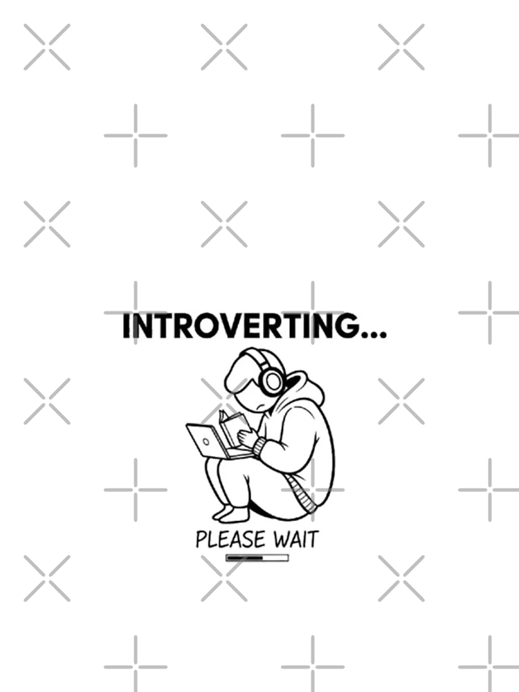 Thumbnail 4 of 4, iPhone Case, Introverting - Please Wait | Introvert Loading Meme Quote designed and sold by Wolf Atelier.