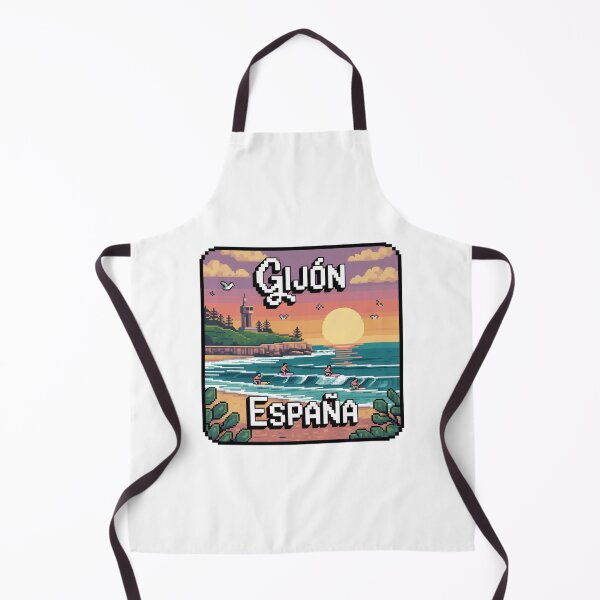Item preview, Gijón España - Pixel Sunset Surf designed and sold by CircinusStore.