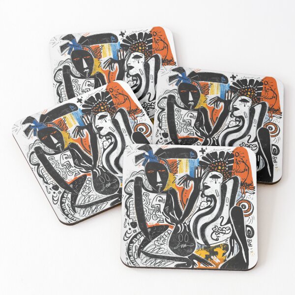 Item preview, Bold Tribal Abstract Expression – Modern Afro-Futuristic Art designed and sold by Raja265.