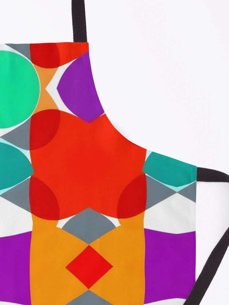 Thumbnail 3 of 6, Apron, Abstract Colorful designed and sold by GraphicsClub.