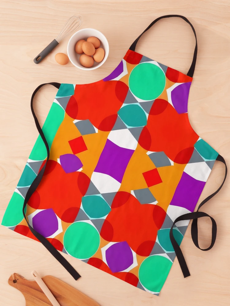 Thumbnail 1 of 6, Apron, Abstract Colorful designed and sold by GraphicsClub.