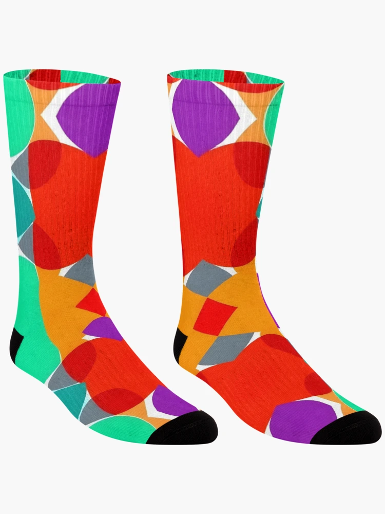 Thumbnail 3 of 5, Socks, Abstract Colorful  designed and sold by GraphicsClub.
