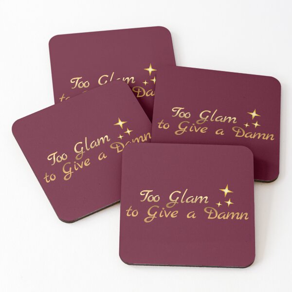Item preview, Too Glam to Give a Damn – Chic Glamour Lifestyle Quote designed and sold by Ivy-Triggs.