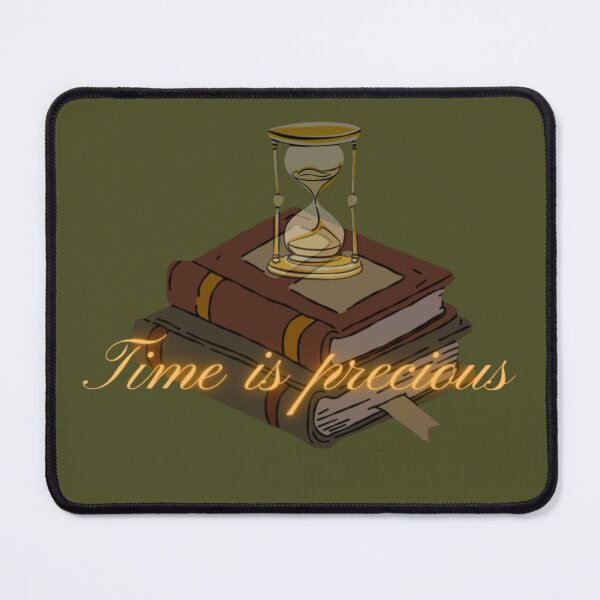 Item preview, Time is Precious: Hourglass and Books Design designed and sold by CutePearlStudio.