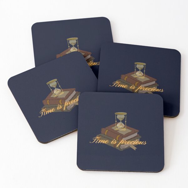 Item preview, Time is Precious: Hourglass and Books Design designed and sold by CutePearlStudio.