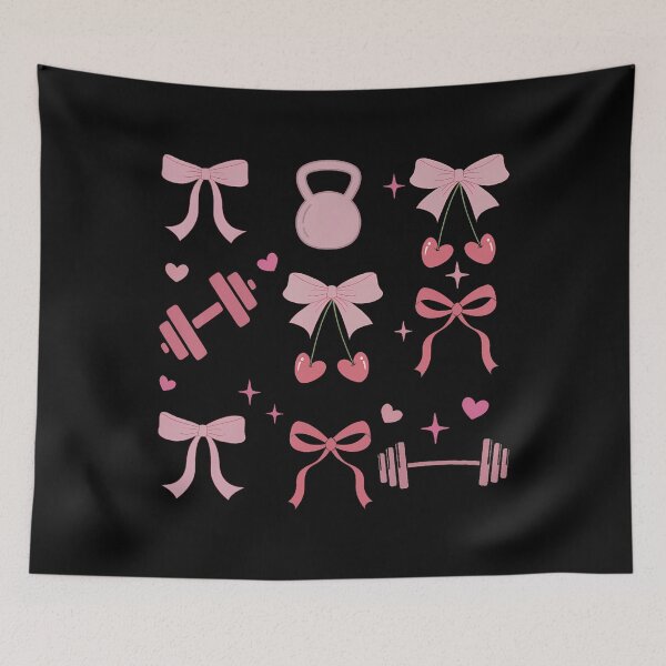 Item preview, Coquette Bow Workout Weightlifting Gym Fitness Deadlift designed and sold by AntoinetteKris.