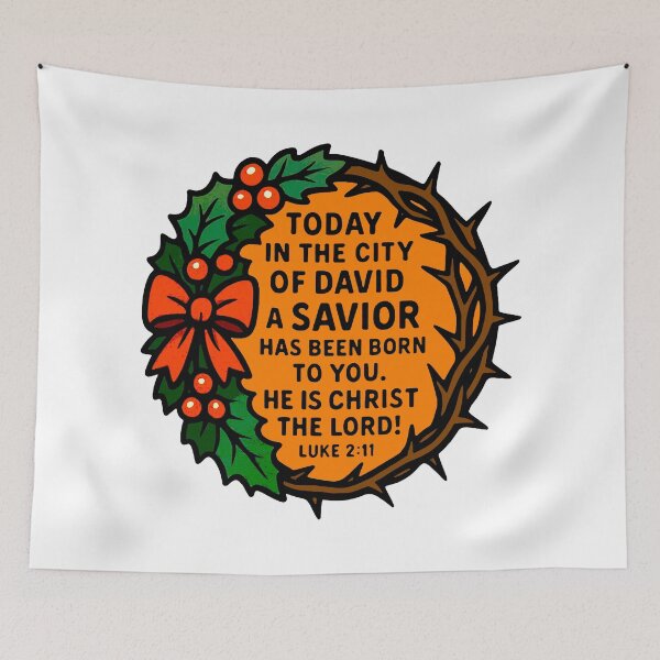Item preview, Luke 2:11 Today in the city of David a Savior has been born to you designed and sold by plushism.
