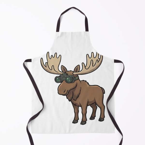 Item preview, Moose with Binoculars Wildlife Explorer designed and sold by k3rstman1.