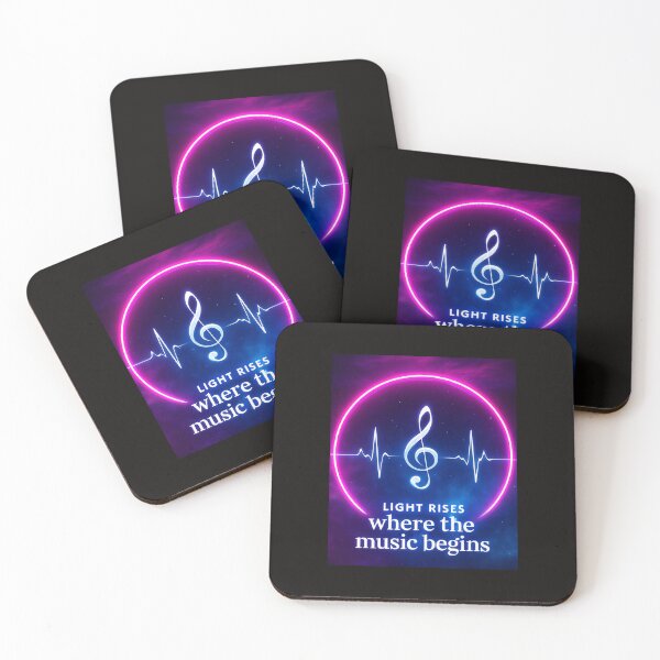 Item preview, Neon Soundwave – “Where the Music Begins” designed and sold by Blue-Arcane Design .