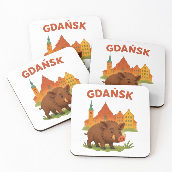 Item preview, Clay Gdańsk Wild Boar – Cute Plasticine Style Illustration designed and sold by AndreiTS90.
