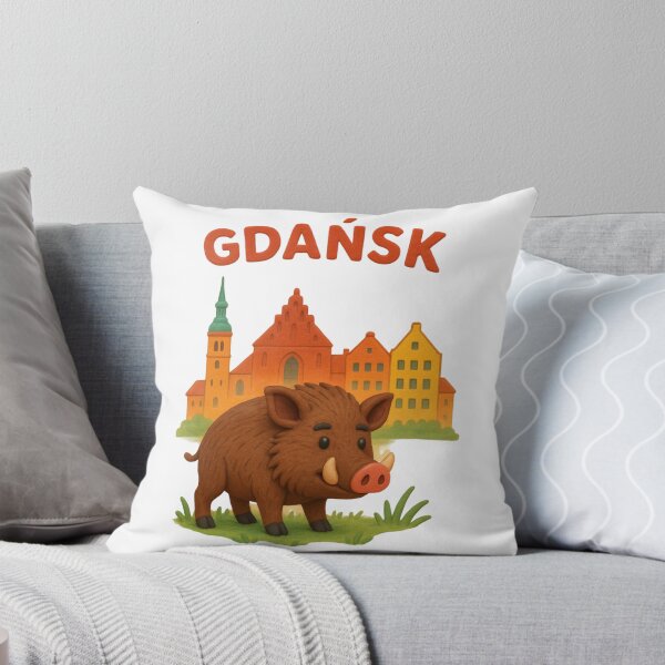 Item preview, Clay Gdańsk Wild Boar – Cute Plasticine Style Illustration designed and sold by AndreiTS90.