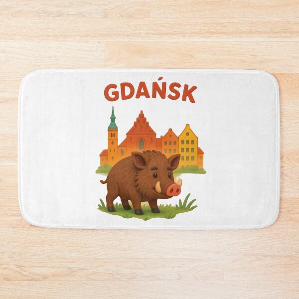 Item preview, Clay Gdańsk Wild Boar – Cute Plasticine Style Illustration designed and sold by AndreiTS90.