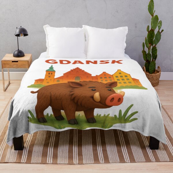 Item preview, Clay Gdańsk Wild Boar – Cute Plasticine Style Illustration designed and sold by AndreiTS90.