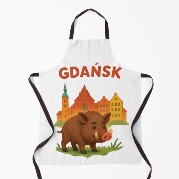 Item preview, Clay Gdańsk Wild Boar – Cute Plasticine Style Illustration designed and sold by AndreiTS90.