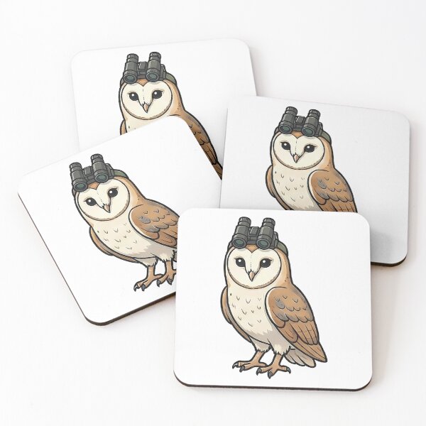 Item preview, Cute Owl Binoculars Birdwatching Cartoon designed and sold by k3rstman1.