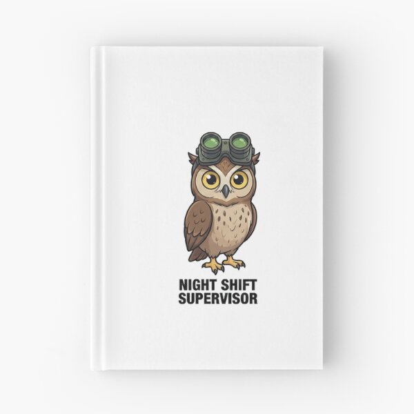 Item preview, Cute Owl Night Shift Supervisor Goggles Work designed and sold by k3rstman1.