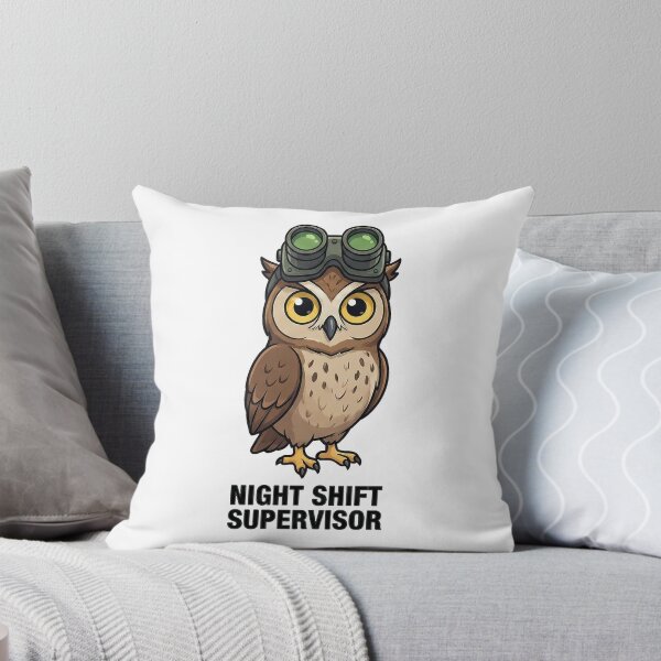Item preview, Cute Owl Night Shift Supervisor Goggles Work designed and sold by k3rstman1.