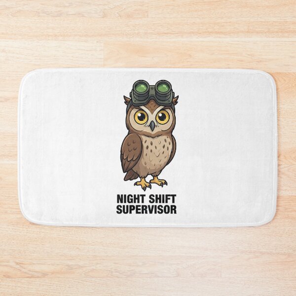 Item preview, Cute Owl Night Shift Supervisor Goggles Work designed and sold by k3rstman1.