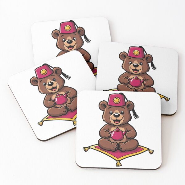 Item preview, Cute Bear Fez Magic Carpet Teapot designed and sold by k3rstman1.