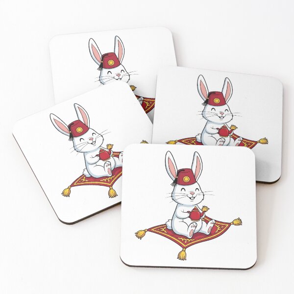 Item preview, Cute Bunny Riding Magic Carpet Arabian Fez Teapot designed and sold by k3rstman1.
