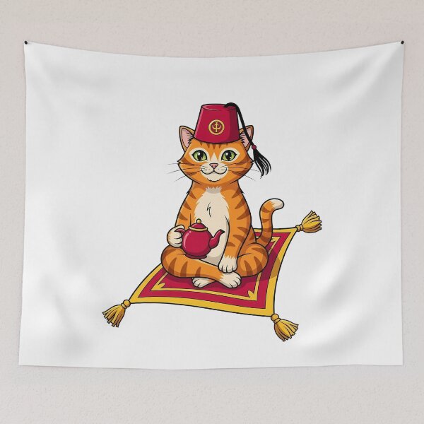 Item preview, Magical Cat Fez Teatime Design designed and sold by k3rstman1.