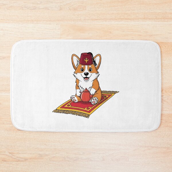 Item preview, Cute Corgi Fez Magic Carpet Tea designed and sold by k3rstman1.