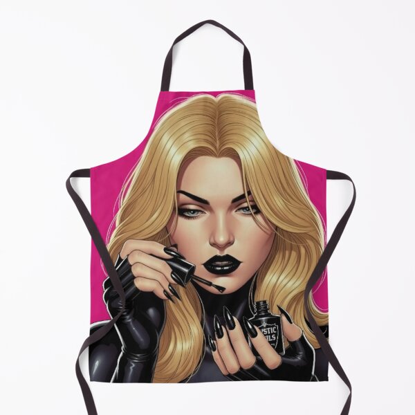 Item preview, Stylish Woman Applying Black Nail Polish - Bold Fashion Pop Art Illustration designed and sold by SammyMorry.