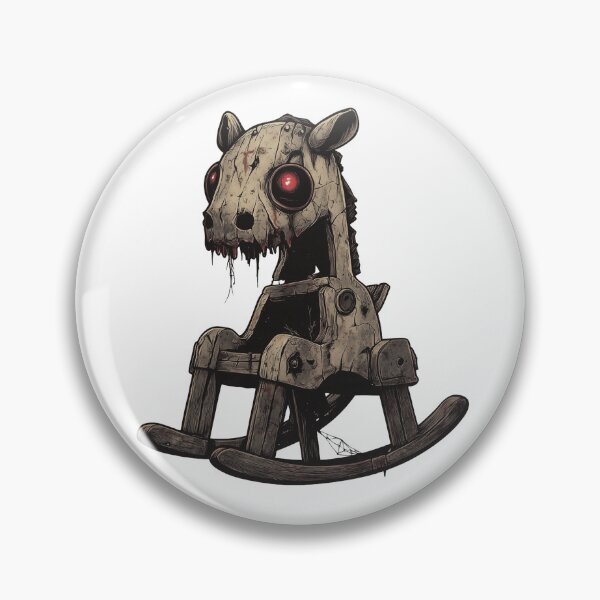 Item preview, Cursed Rocking Horse from Hell designed and sold by DigitalArtKiosk.