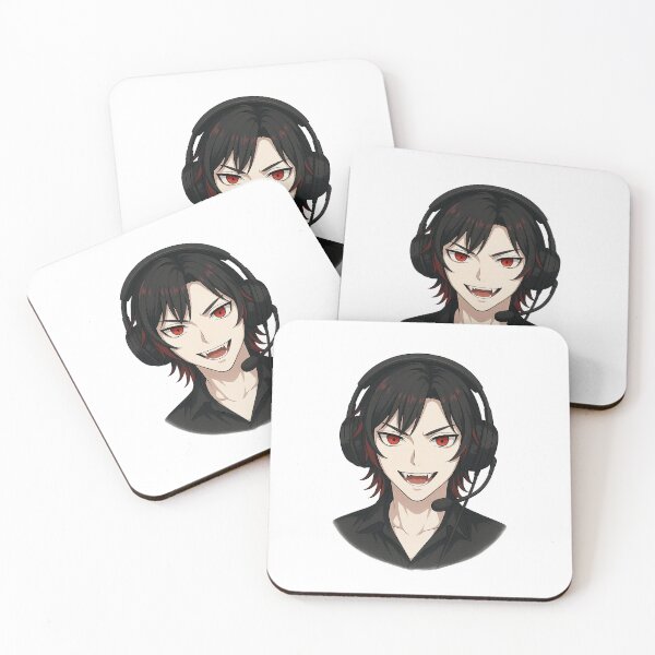 Item preview, Vampire with headset, anime style designed and sold by PantherKivv.