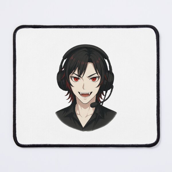 Item preview, Vampire with headset, anime style designed and sold by PantherKivv.
